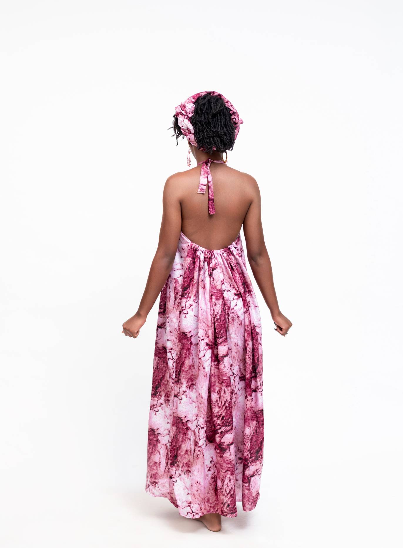Pink Backless Dera