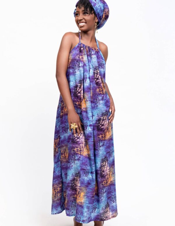 Purple/Blue Backless Dera