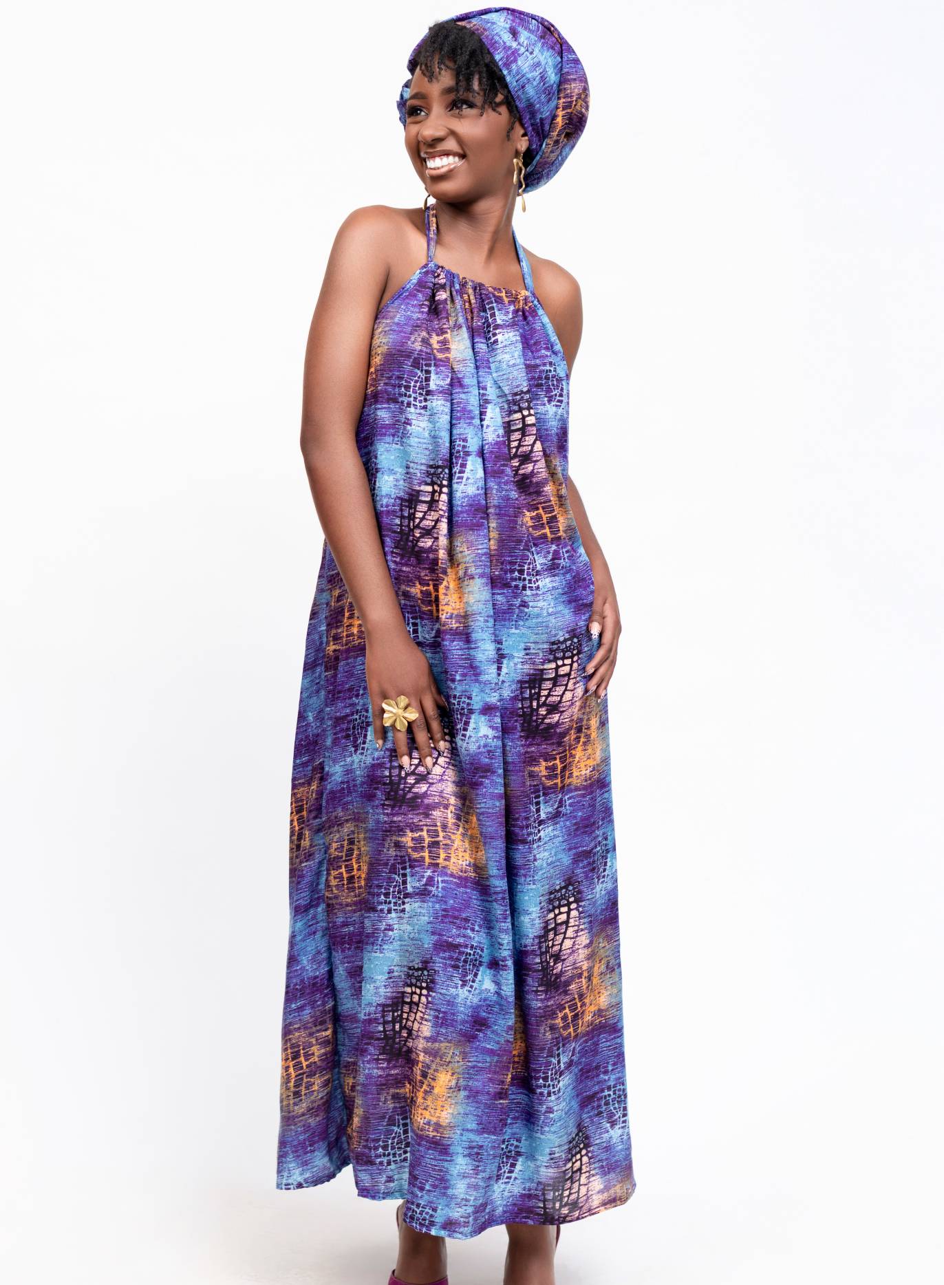 Purple/Blue Backless Dera