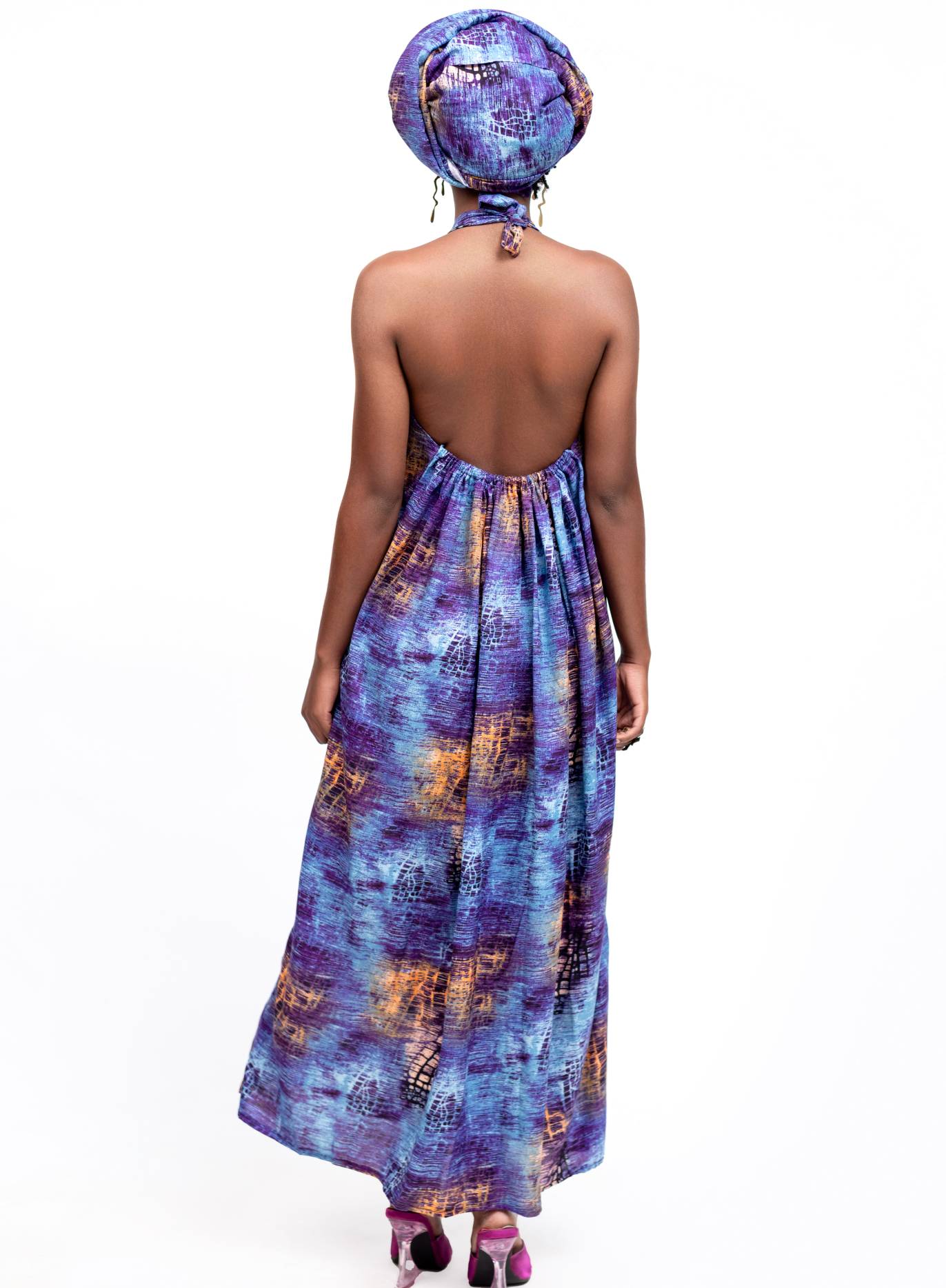 Purple/Blue Backless Dera - Image 2