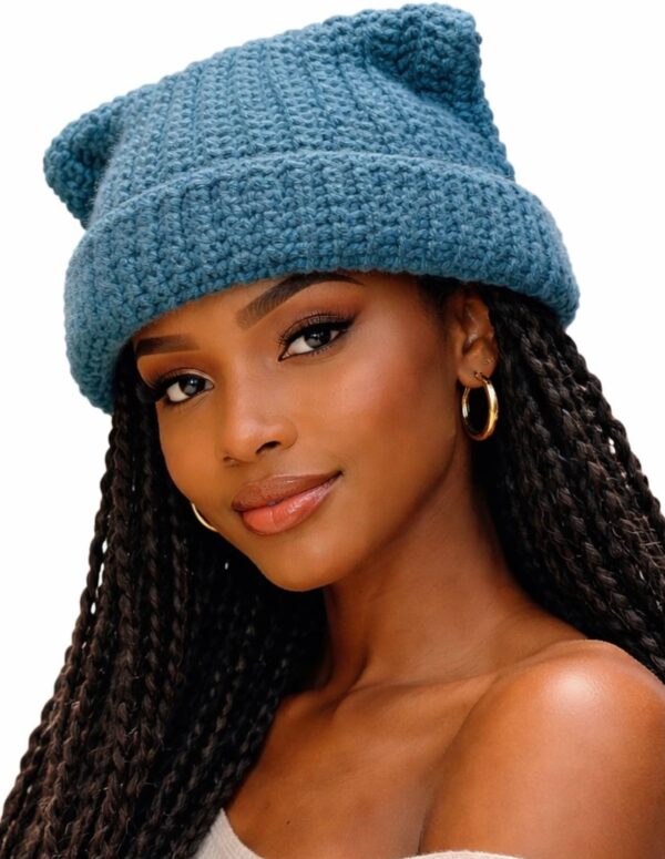 Cat-Ears Beanie – Turquoise