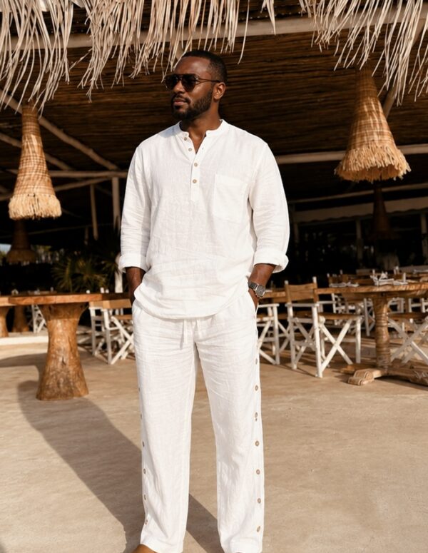 The Drift Wood Linen Pants Set